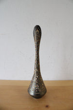 Vintage Brass Etched Pitcher Vase