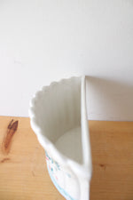 Spring Floral Scalloped Edge Wall Hanging Planter