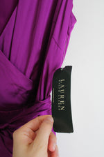 NEW Lauren Ralph Lauren Purple Satin Jumpsuit | 12