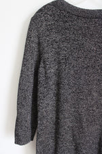 Liz Claiborne Career Black Gold Shimmer Knit Sweater | M Petite