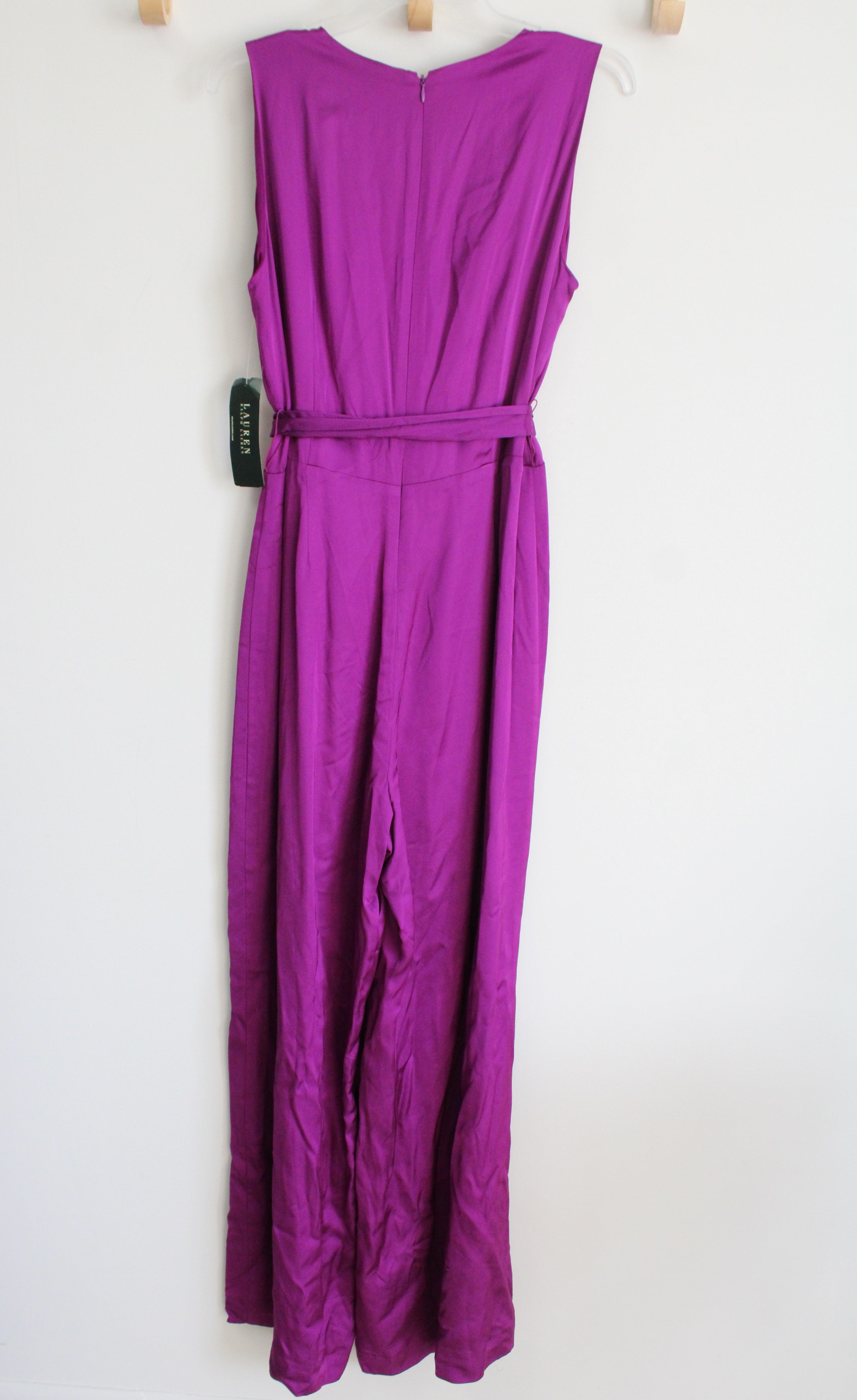 NEW Lauren Ralph Lauren Purple Satin Jumpsuit