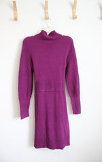 NEW Nine West Purple Sweater Mock Neck Dress | M