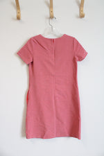 Ann Taylor Pink & Lavender Striped Sheath Dress | 0P