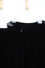Denim & Co. Black Velvet 3-Piece Top & Pants Set | 1X