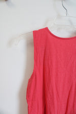 NEW LOFT Pink Floral Lace Peplum Tank Top | XXS Petite