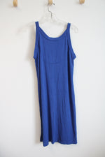 Shadowline Blue Sleeveless Knit Dress | S