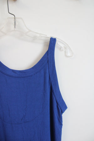 Shadowline Blue Sleeveless Knit Dress | S