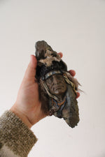 Native American Engraved Painted Wooden Wall Hangings