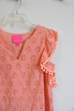 Lilly Pulitzer Astara Peach Eyelet Cotton Dress | XS