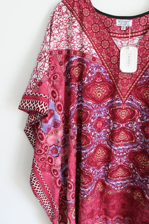 NEW Tamsy Pink Patterned Top | One Size