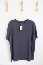 NEW SYLVR Navy Short Sleeve Athletic Shirt | L