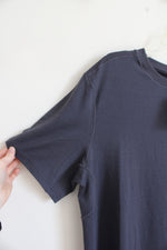 NEW SYLVR Navy Short Sleeve Athletic Shirt | L