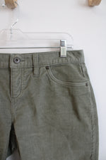 Carve Designs Sage Green Corduroy Cut Off Shorts | 4