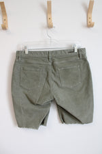 Carve Designs Sage Green Corduroy Cut Off Shorts | 4