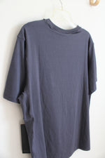 NEW SYLVR Navy Short Sleeve Athletic Shirt | L