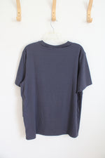 NEW SYLVR Navy Short Sleeve Athletic Shirt | L