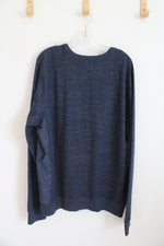 NEW Champion Heathered Navy Blue Crewneck Sweatshirt | XXL