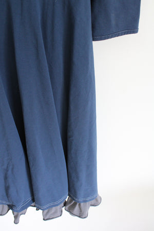 Paint By Numbers Blue Cotton Dress | M