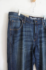 NEW Wrangler Dark Wash Relaxed Bootcut Jeans | 36 x 30