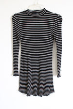 One Clothing Los Angeles Black White Mock Neck Dress | S