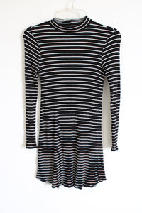 One Clothing Los Angeles Black White Mock Neck Dress | S