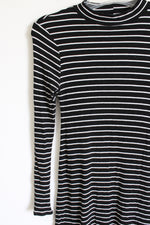 One Clothing Los Angeles Black White Mock Neck Dress | S