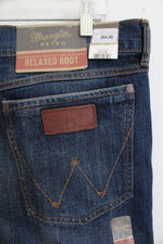 NEW Wrangler Dark Wash Relaxed Bootcut Jeans | 36 x 30