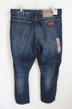 NEW Wrangler Dark Wash Relaxed Bootcut Jeans | 36 x 30