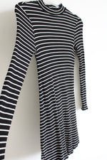 One Clothing Los Angeles Black White Mock Neck Dress | S