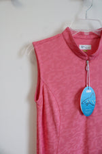 NEW Greg Norman Pink Patterned 1/4 Zip Golf Dress | L
