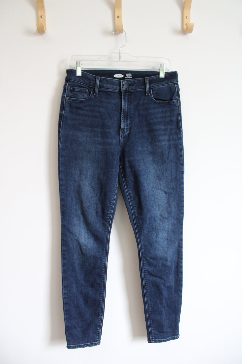 Old Navy High Rise Rockstar Super Skinny Dark Wash Jeans | 10