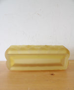 Vintage Westmoreland Satin Frosted Yellow Paneled Grape Window Planter