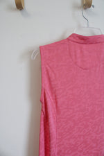 NEW Greg Norman Pink Patterned 1/4 Zip Golf Dress | L