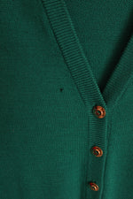 St. John Collection By Marie Gray Green Knit Long Cardigan | 10