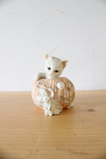 Lenox Halloween Cat In Pumpkin & Mouse Figurine