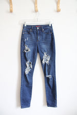 Guess Dark Wash Distressed Jeans | 24