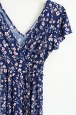 Kaileigh Blue Floral Dress | XS