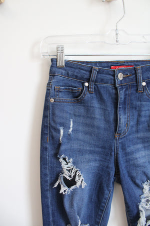 Guess Dark Wash Distressed Jeans | 24