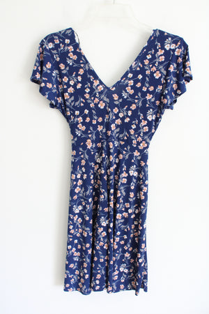 Kaileigh Blue Floral Dress | XS