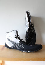 NEW Asics Cael V7.0 Black & White Wrestling Shoes | Size 14