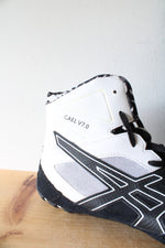 NEW Asics Cael V7.0 Black & White Wrestling Shoes | Size 14