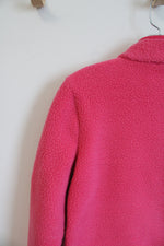 Talbots Hot Pink Fleece Full Zip Jacket | P