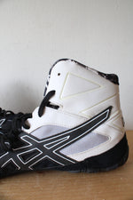 NEW Asics Cael V7.0 Black & White Wrestling Shoes | Size 14