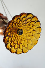 Princess House Amber Glass & Copper Scales of Justice