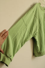 NEW Merokeety Green Crew Neck Oversized Sweatshirt | XL