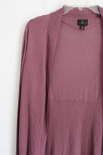 Worthingoton Dusty Purple Lightweight Knit Cardigan | M Petite