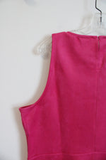 NEW Ann Taylor Rose Pink Faux Suede Tank Top | XXL