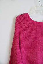 Nine West Berry Pink Knit Sweater | 2X