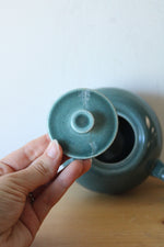 Russel Wright Steubenville Seafoam Blue Pottery Sugar Bowl