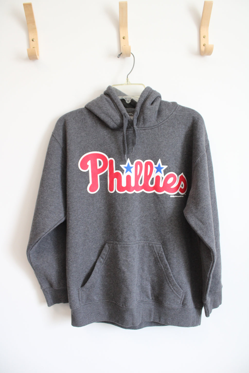 Stitches Gray Phillies Hoodie | M